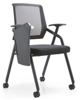 Chaise ergonomique de formation de siège de conférence de bureau pliable de conception moderne avec le dossier de pp + fibre