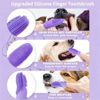 Brosse à dents en silicone de qualité alimentaire écologique pour chiens et chats - Élimine la mauvaise haleine, blanchit les dents, soin des gencives et des dents périodontales pour animaux de compagnie