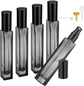5ml 8ml 20ml Gradient Advanced Aluminium Sprayer Empty <b>Bottle</b> Square Glass <b>Spray</b> <b>Perfume</b> Dispenser <b>Bottle</b> - Product Image 1