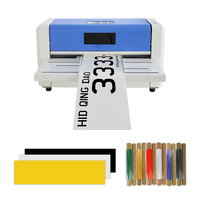 Imprimante de plaques d'immatriculation MASUNG MS-T571 compatible avec le film réfléchissant à transfert thermique, résistante aux intempéries, prend en charge les plaques standard US/EU/AU