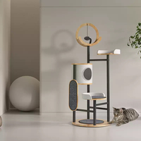 YOUME Cadre d'escalade pour chat moderne, design minimaliste, en acier au carbone à 5 couches, avec revêtement par pulvérisation à 5 couches, grand format