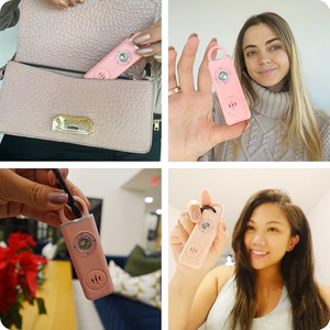 Alarme de sécurité porte-clés pour femmes, auto-défense, panique, urgence, enfants, 130 dB, alarme de 70 minutes, haute sensibilité, alarmes personnelles - Product Image 3