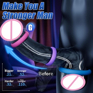 Lollipop Erkek Silikon Geciktirici Yaka Halkası, Uzun Süreli Sperm Kilidi ile Çeşitli Yetişkin Ürünleri Erkekler İçin Seks Oyuncakları - Product Image 2