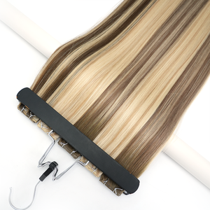 Extensions de <span class=keywords><strong>cheveux</strong></span> russes Remy professionnelles, teintes brun foncé, longue durée, double trame Genius, super double drawn, teintes, fourniture directe usine - Product Image 4