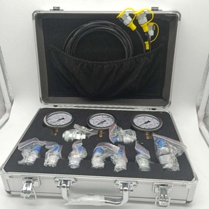 Juego de 3 Manómetros de Presión Hidráulica para Excavadora, Kit de Medición de Presión Hidráulica - Product Image 1