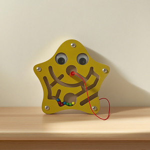 ปากกาไม้สำหรับเด็กของเล่นเขาวงกตลูกปัดของเล่นปริศนาเพื่อการศึกษาปฐมวัย - Product Image 4