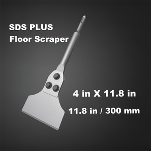 Couteau à décapage de sol droit Dayong Modèle 02 300mm SDS PLUS avec manche 40Cr et pointe SK85, revêtement isolant thermique - Product Image 2