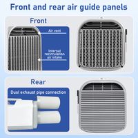 AC Portabel 5100BTU Kompak 220 Volt Dua Selang untuk Truk, Tenda, Mobil, RV