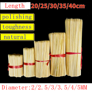 Bâtonnets de barbecue en bambou jetables de 3mm pour une utilisation en cuisine en plein air-résistants à la chaleur et antiadhésifs - Product Image 4