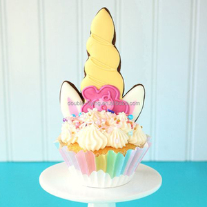 Corne de licorne <span class=keywords><strong>en</strong></span> plastique, <span class=keywords><strong>arc</strong></span>-<span class=keywords><strong>en</strong></span>-<span class=keywords><strong>ciel</strong></span>, étoile filante Biscuit Fondant moule coupe-pâte outils et ensemble de emporte-pièces - Product Image 5