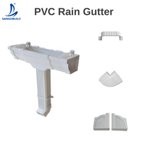 Tuyau de descente en PVC de type K, système de récupération des eaux de pluie, gouttières résistantes aux UV pour hôtels