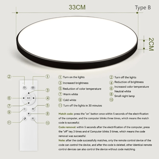 18W 24W 30W 40W 72W Morden IP44 Lamp Pop Led Celling Waterproof Spot Led Ceiling Light Living Room Led Panel Ceiling Light · image 5