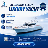 Yacht de luxe en aluminium Dookyu certifié CE, 17 m (56 pieds), écologique et durable, idéal pour le tourisme côtier longue distance