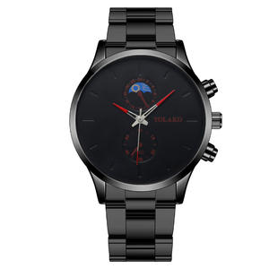 Nouvelle montre-bracelet à quartz à deux yeux en acier montre élégante pour hommes - Product Image 5