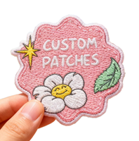 Patchs brodés personnalisés avec logo, patchs décoratifs durables pour vêtements