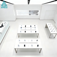 Design d'intérieur moderne pour kiosque de téléphonie mobile, comptoir d'exposition de téléphones, mobilier de présentation pour magasin de téléphonie mobile