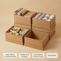 Boîtes d'expédition pliables en carton ondulé Kraft avec logo personnalisé en relief pour l'emballage et la distribution de produits pour les entreprises en ligne