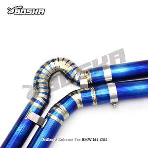 ท่อไอเสียแบบ Catback Valvetronic สำหรับ BMW M3/M4 G80/G82 M2 G87 S58 3.0T ปี 2021-2024 แบบตรงรุ่น พร้อมท่อ MidPipe ความยาวเท่ากัน และดีไซน์แบบ Z-Pipe - Product Image 5