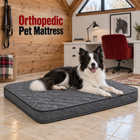 Lit pour chien de grande taille de qualité supérieure avec matelas orthopédique et housse imperméable, options de taille OEM pour les animaleries et les distributeurs