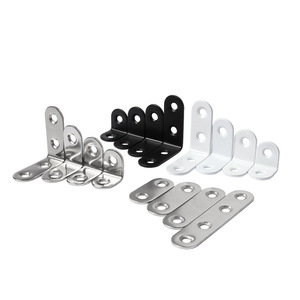 JINNATE Stainless Steel Corner Bracket 90 Degree L Shape Support For Table Chair Shelf Connector Durable Metal Bracket - Product Image 5