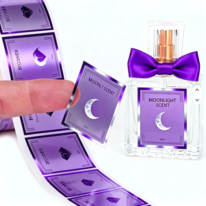 Étiquettes autocollantes dorées transparentes personnalisées et étanches pour autocollants d'emballage cosmétique fortement adhésifs - Product Image 2