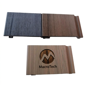 Revêtement mural extérieur, panneaux WPC, bois moderne, jardin, Chine, en ligne, gaufrage 3D profond, revêtement mural extérieur - Product Image 2