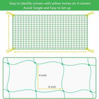 Filet de soutien pour plantes en jute, treillis souple en maille, rouleau en vrac pour soutien des haricots 4ft x 3280ft