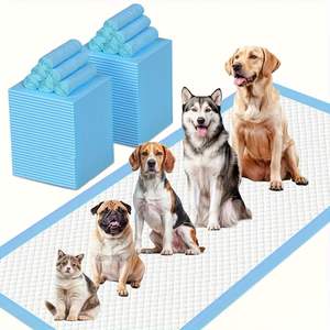 Tapis d'apprentissage jetables écologiques en coton pour chiots, imperméables, anti-fuites, personnalisables et tendance - Product Image 1