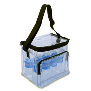 Недорогие прозрачные пластиковые пакеты для обедов Quanzhou, индивидуальная Изолированная прозрачная сумка для обеда из ПВХ