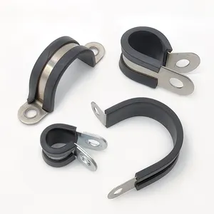 P Type U Type Rubber Lined 15mm Cushioned Fixing Hose Clamp