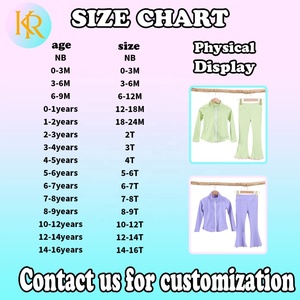 Completo sportivo 2 pezzi per bambine KR: giacca con cerniera a tinta unita e pantaloni a zampa, set casual per bambine, nuovo set yoga in pizzo per ragazze - Product Image 4