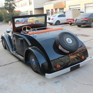 Autobús Eléctrico Clásico de 2 Plazas para Transporte Especial de Autos Antiguos de Metal, Vehículo Eléctrico Vintage - Product Image 6