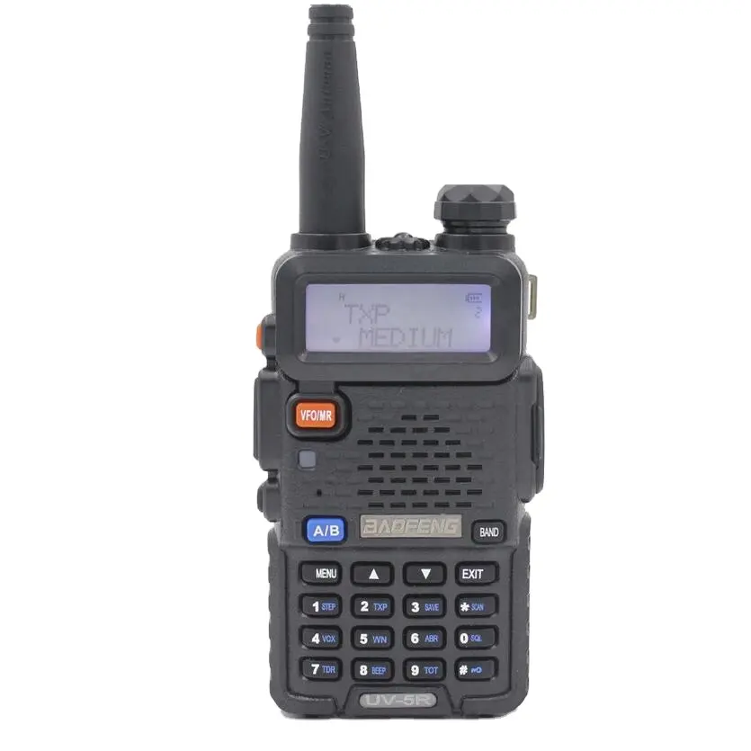 Zwarte Lange Range BAOFENG UV-5R 8 W Walkie Talkie Dual band 136-174/400-520 MHz Twee Manier Radio