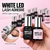 Adhésif pour cils LED à lumière blanche pour artistes en extensions de cils – Fourniture avec étiquette personnalisée