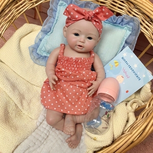 Poupées Reborn en silicone souple, corps entier, jouet réaliste, 18 pouces, imperméable, poupée fille réaliste avec accessoires - Product Image 3