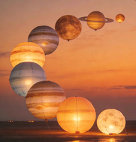 Ballon gonflable lumineux LED en forme de planète pour la décoration d'événements et de fêtes - Vente flash