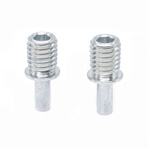 สลักเกลียวปลายเรียวแบบไม่มีหัวสำหรับงานกลึง CNC แบบกำหนดเองได้  พร้อมร่องสำหรับยึดตำแหน่งทรงหกเหลี่ยม - Product Image 2
