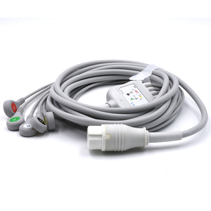 Kabel ECG Efficia CM12 5 Lead Snap IEC, Kompatibel dengan Philippss IntelliVues X3 Direct Connect, Pasokan Pabrik - Product Image 2