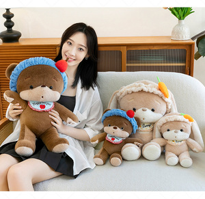 Peluche a forma di mela, orsetto, carota e coniglio, regalo per macchina acchiappagiochi - Product Image 5