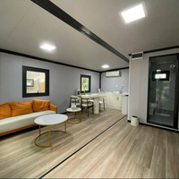 Maisons préfabriquées pliables personnalisées, sûres et acceptables, conteneur d'expédition, maison avec prix d'usine