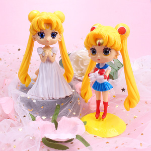Muñeca <span class=keywords><strong>de</strong></span> Plástico Grande <span class=keywords><strong>de</strong></span> Sailor Moon, Decoración Japonesa, Falda Larga Blanca, Adorno para Pastel <span class=keywords><strong>de</strong></span> Sailor Moon - Product Image 4