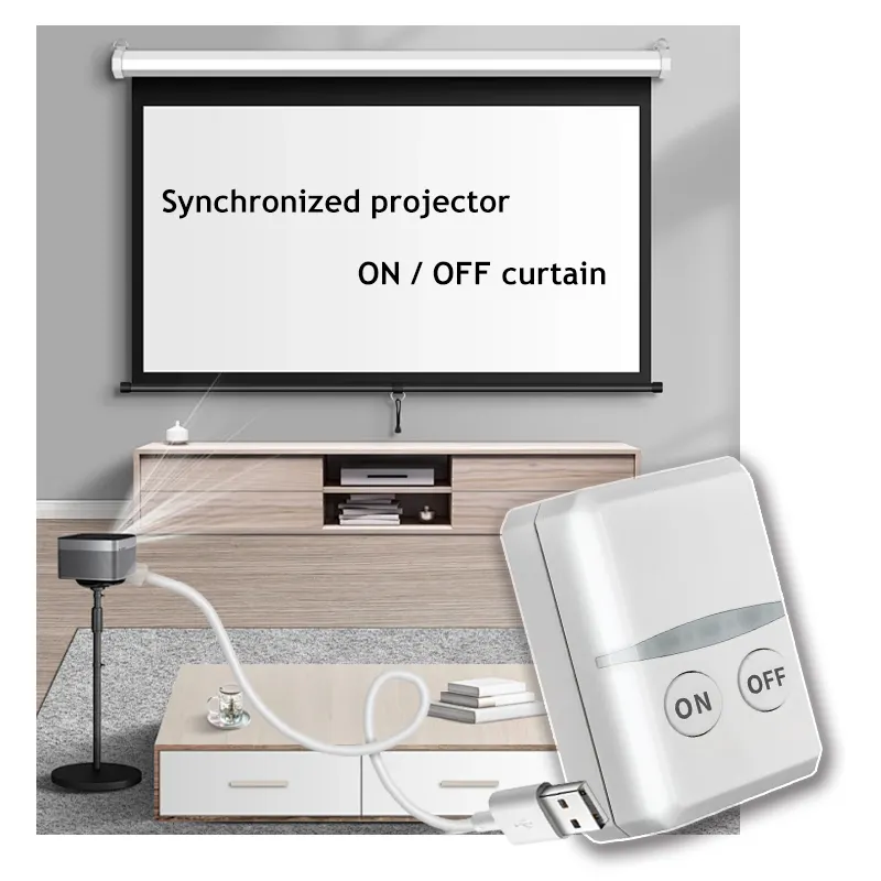 Проектор и экран выключен в то же время пульт дистанционного управления 433 МГц Универсальный копировальный проектор пульт