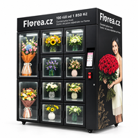 Distributeur automatique de fleurs réfrigéré JOYVEND à vendre – Refroidisseur de bouquets frais 24/7 avec écran tactile – Distributeur floral de luxe