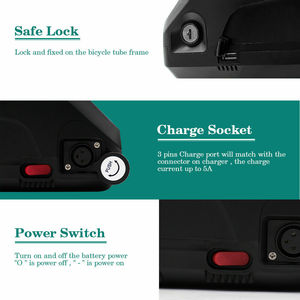 Batterie de vélo électrique au lithium 36V 48V 52V 13Ah 20Ah 750W 500W 1000W 1500W Kit de batterie de vélo électrique - Product Image 4