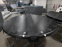 Couverture de piscine gonflable rigide pliable ronde pour piscine extérieure 6/8/9/10 pieds avec poignées pour jardin