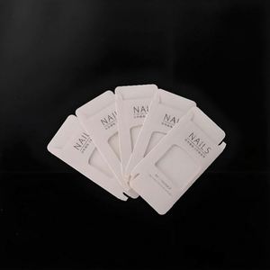 Factory Price Custom Eco-Friendly Portable Reusable Foldable <b>Empty</b> Cardboard Nail Paper <b>Box</b> Silver Stamping Clear PVC Window - Product Image 1