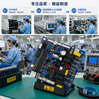 Service de conception et de fabrication de circuits imprimés Rogers 4/PCBA sur mesure de haute précision, finition de surface ENIG, épaisseur 1,6 mm, blindage RF/EMI