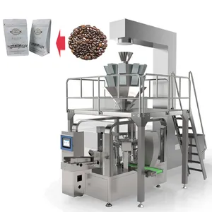 Fabrika otomatik Stand Up döner filtre kahve kağıdı paketleme makinesi kılıfı damla kahve paketleme makinesi
