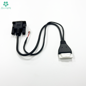 Kustom DB9 9-pin seri Port laki-laki perempuan kabel perakitan luar dibentuk kawat Harness Molex/JST 2 3 4 5 6 7 8 9Pin kabel - Product Image 6