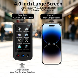 Dispositif de traduction IA personnalisé <span class=keywords><strong>en</strong></span> usine avec écran tactile, traduction <span class=keywords><strong>en</strong></span> temps réel de photos et de texte, 160 traducteurs IA intelligents ChatGPT <span class=keywords><strong>en</strong></span> ligne - Product Image 3